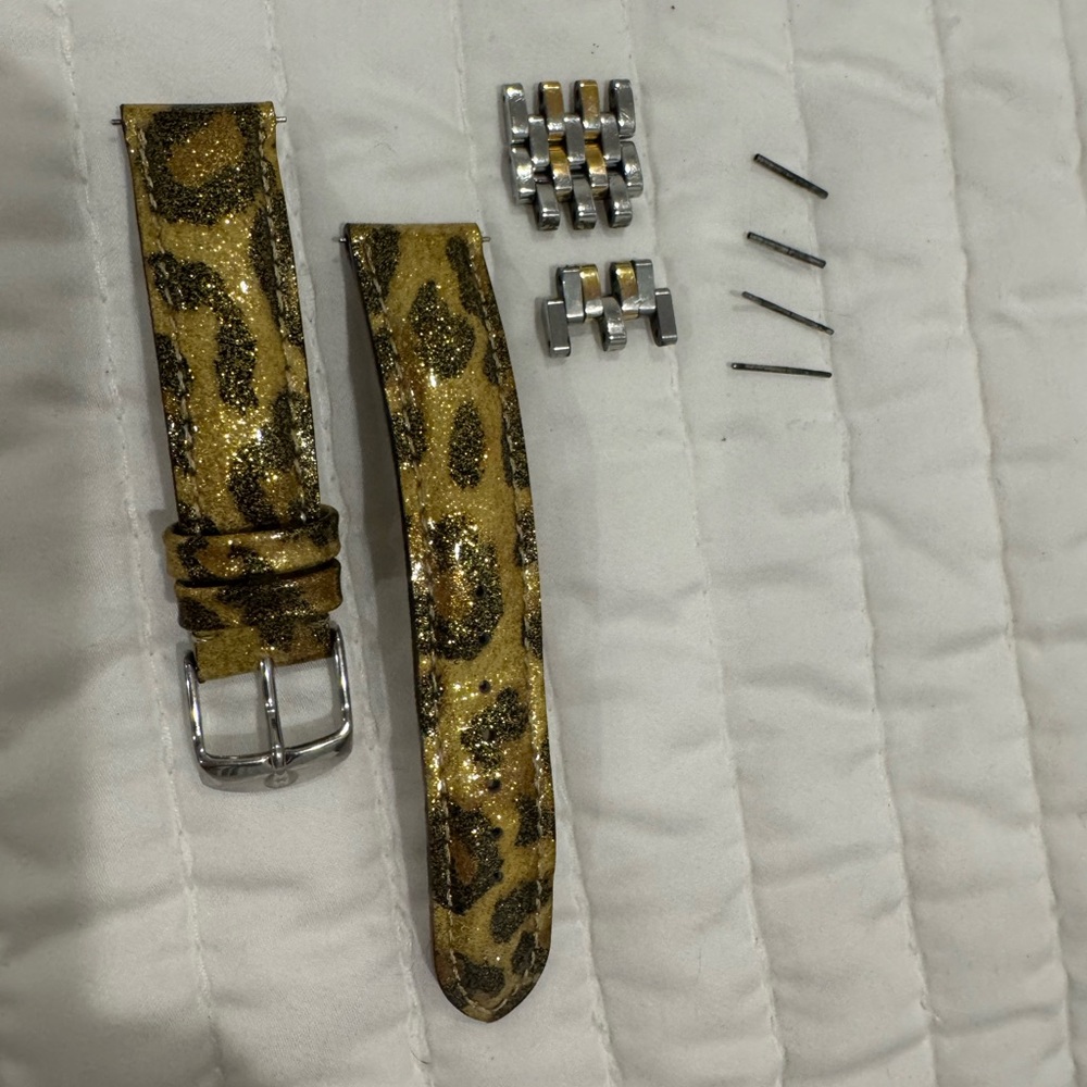 Michele 18 mm Deco Two-Tone Links and Band